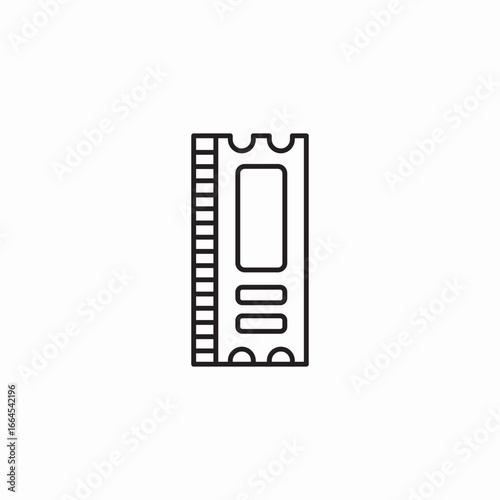 event ticket icon icon sign vector