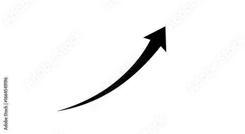 Upward arrow indicating growth, progress, and success in business or finance themes