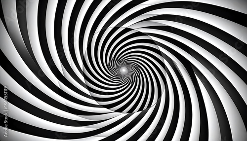 Wallpaper Mural A captivating black and white spiral design creates a dynamic optical illusion. Torontodigital.ca