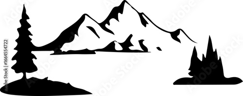 Silhouettes of Climbers in Action