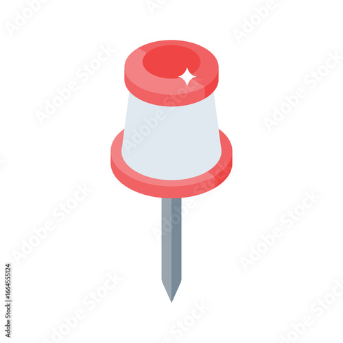 Check out this isometric icon of office pushpin
