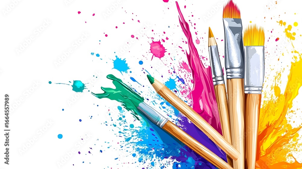 Obraz premium Colorful art supplies (1)