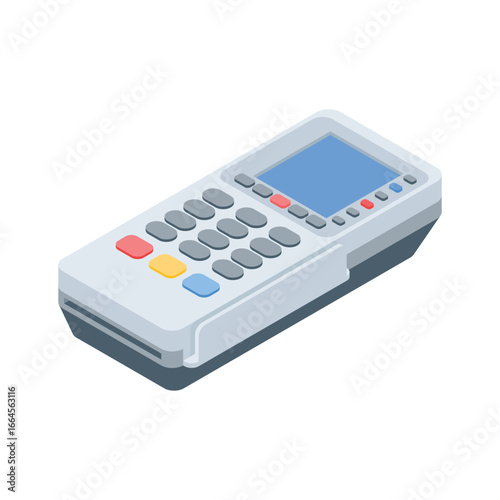 Get a glimpse of this functional POS isometric icon