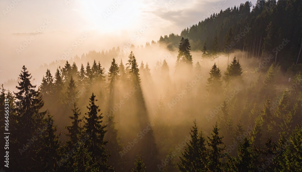 Fototapeta premium misty forest