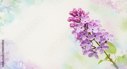 Lilac Dreams: Soft Focus Watercolor Bloom