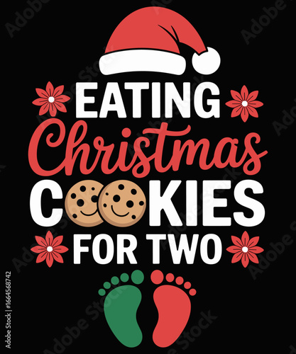 Eating Christmas Cookies For Two Xmas Gender Reveal