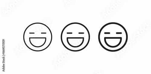 closed eyes smile icon sign vector