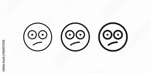 worried face icons icon sign vector