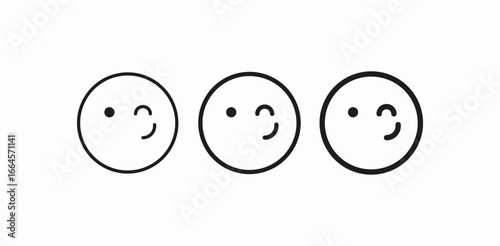 winking face icons icon sign vector