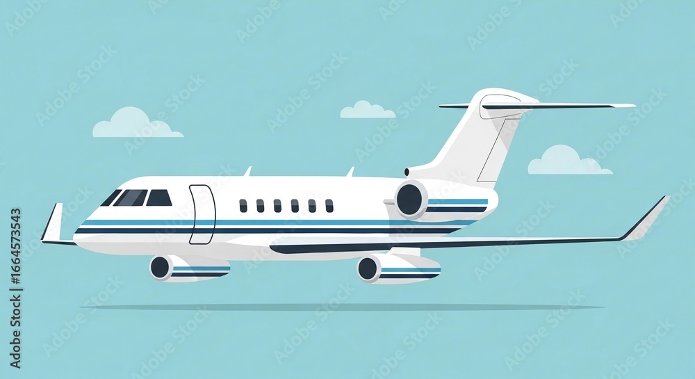 Fototapeta premium passenger airplane in the sky