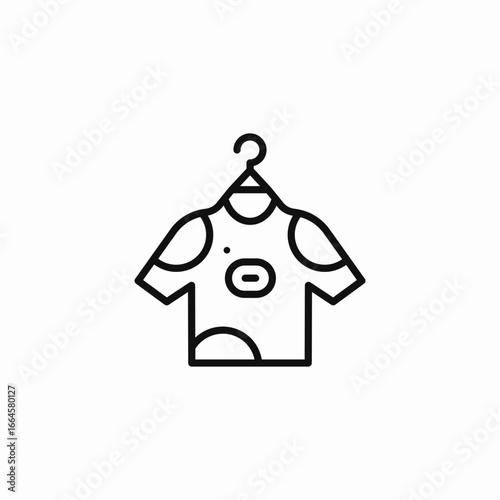 clothes on hanger icon sign vector