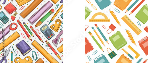 School Supplies Pattern.