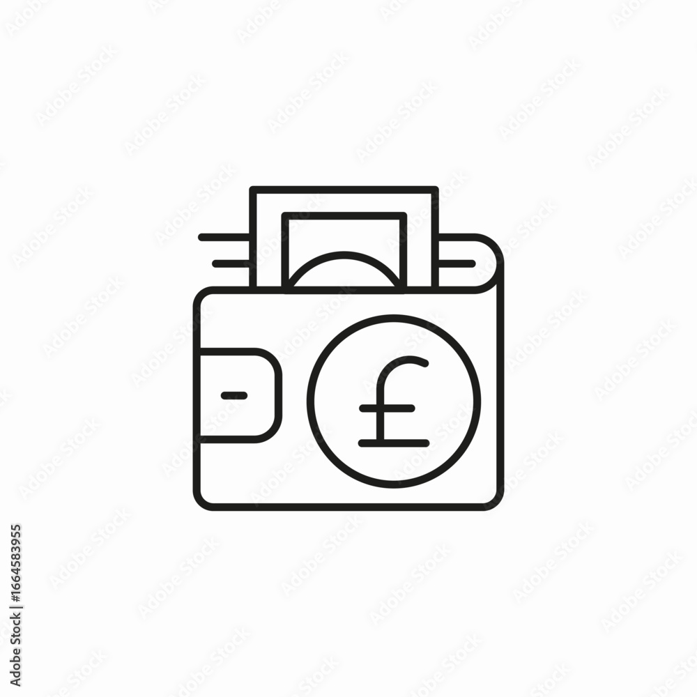 wallet currency icon icon sign vector wallet currency icon icon sign vector