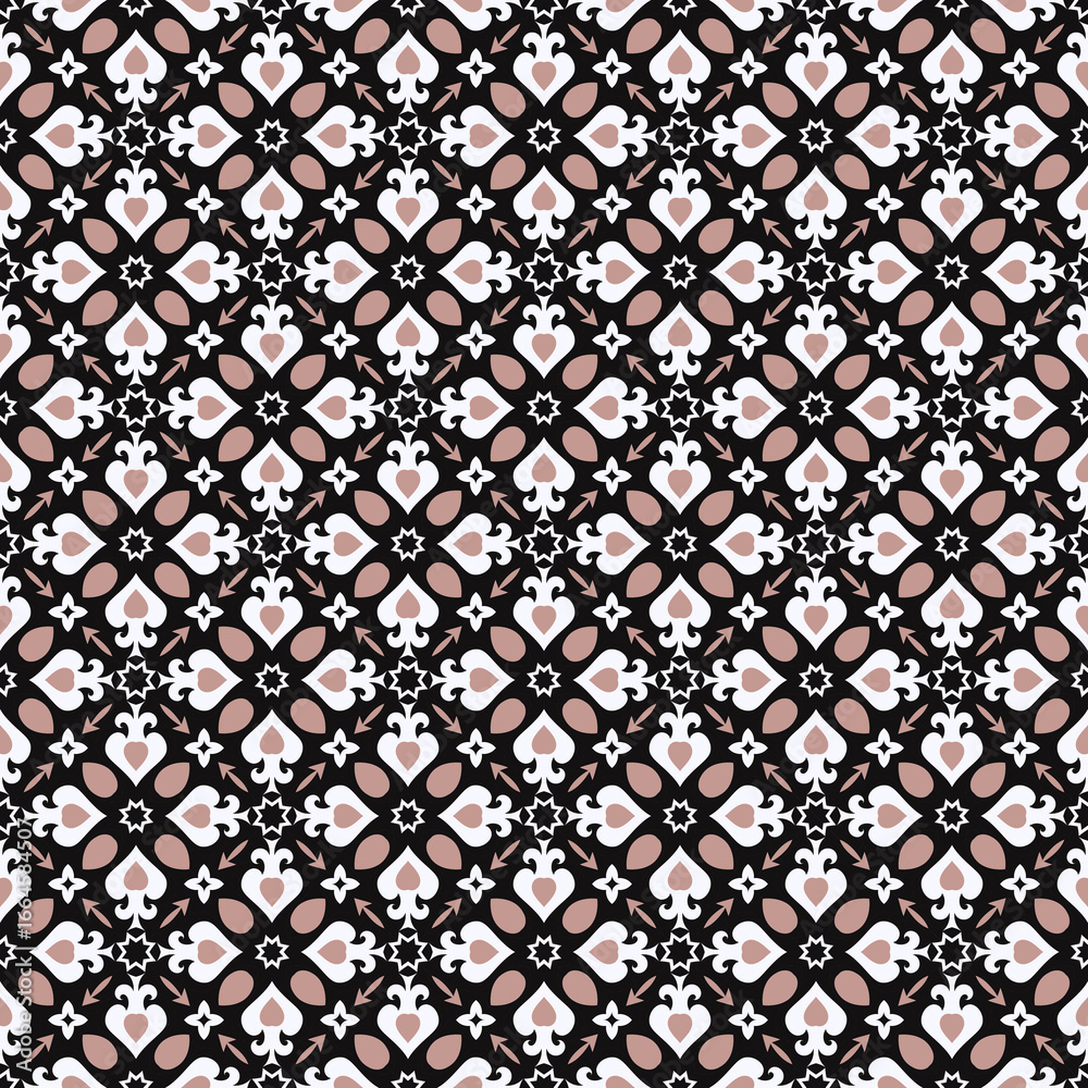 Naklejka premium Various art forms are grouped and arranged in a specific order to form a seamless pattern.