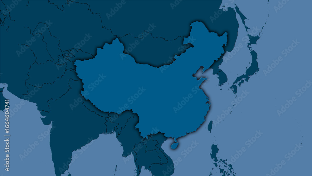 Fototapeta premium China, solid - dark glow