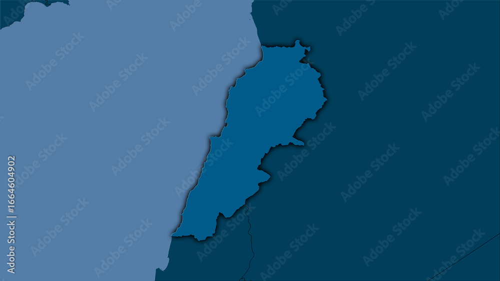 Obraz premium Lebanon, solid - dark glow