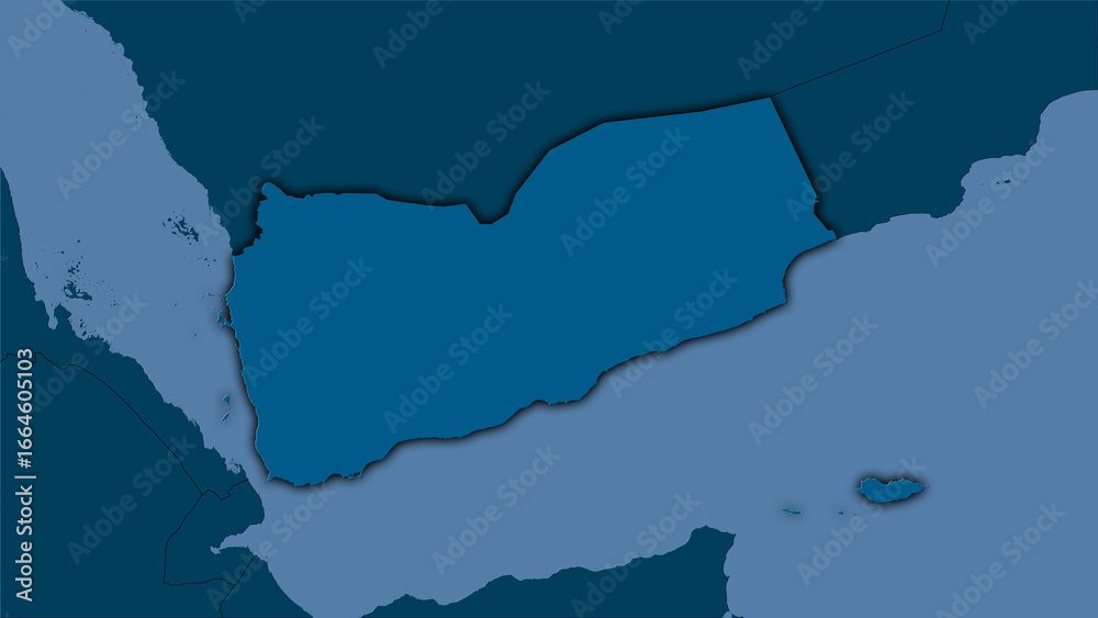 Fototapeta premium Yemen, solid - dark glow