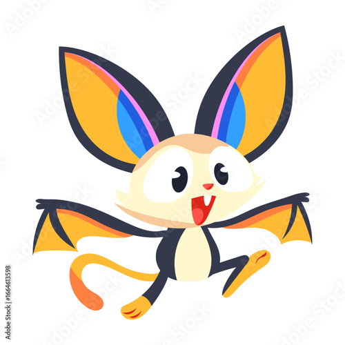 A flat style icon showing jumpy jerboa