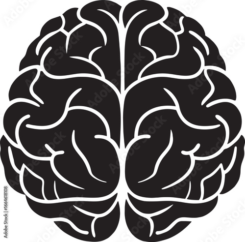 Human Brain Silhouette Illustration