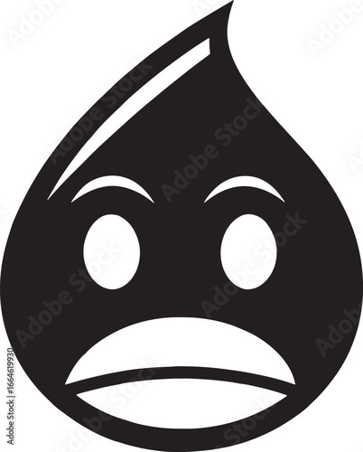 Sad Water Drop Icon