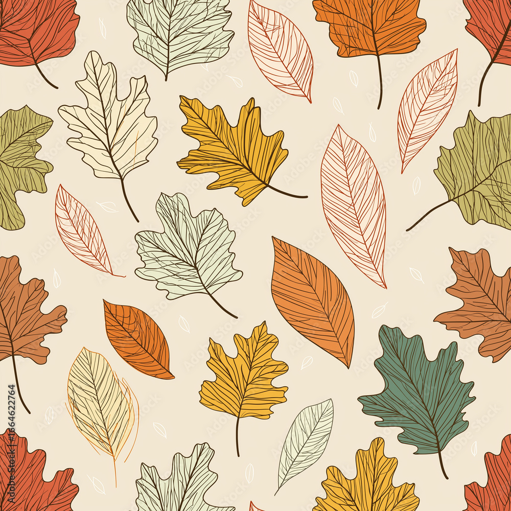 autumn leaves seamless pattern autumn leaves seamless pattern