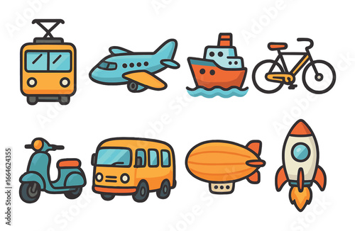 Variety of modern floor lamps on soft background