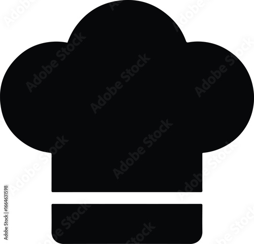 Professional chef's toque symbol for culinary excellence and restaurant branding