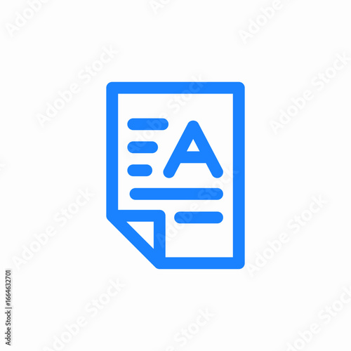 document a review icon sign vector