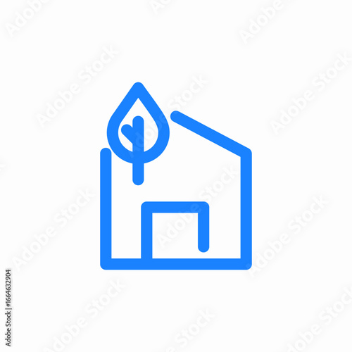 eco friendly house icon sign vector