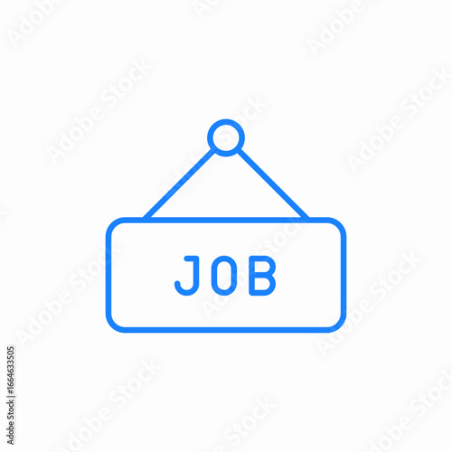 job signboard icon sign vector