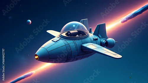 rocket in space