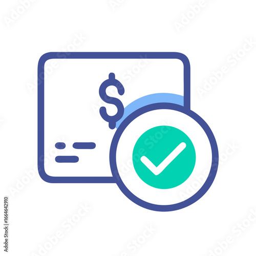 payment success tick, payment success tick icon, payment success tick vector illustration, payment success tick vector icon, payment success tick icon isolated on white.