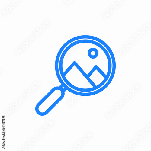 image search tool icon sign vector