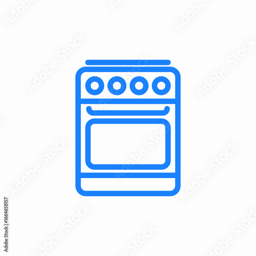oven cooking appliance icon sign vector