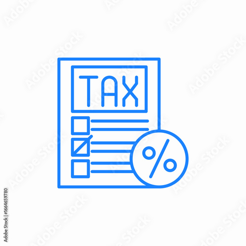 tax percentage form.jpg icon sign vector