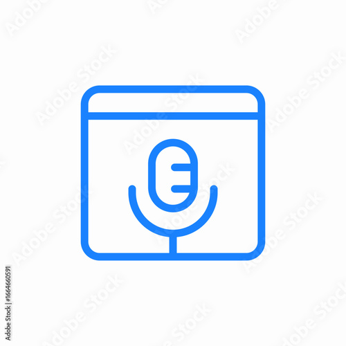 voice input icon sign vector