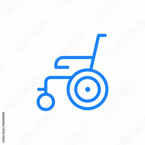wheel chair icon sign vector