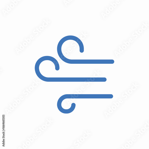 windy wheather icon sign vector