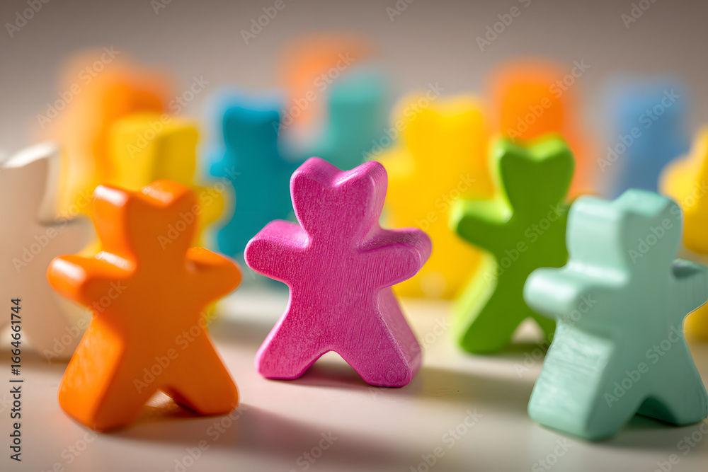 Obraz premium diversity with colorful meeple