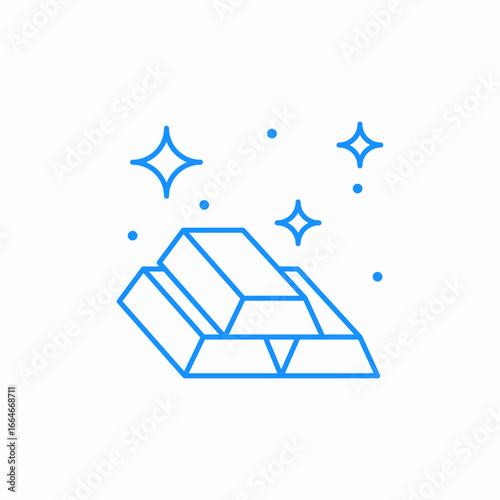 gold bars icon sign vector