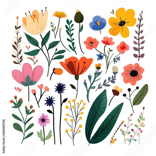 Colorful floral collection (17)