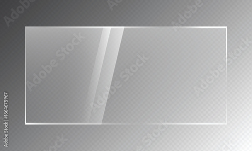 16:9 vector image of a mirror reflection, suitable for application on glass, plastic, or acrylic window surfaces. Offers a glossy, luminous appearance with bright highlights and transparency.