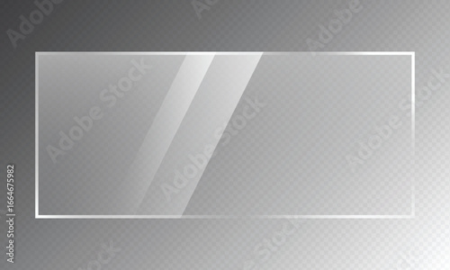 16:9 vector image of a mirror reflection, suitable for application on glass, plastic, or acrylic window surfaces. Offers a glossy, luminous appearance with bright highlights and transparency.