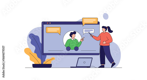 Online collaboration and digital communication for modern businesses achieving productive workflows and efficient project management