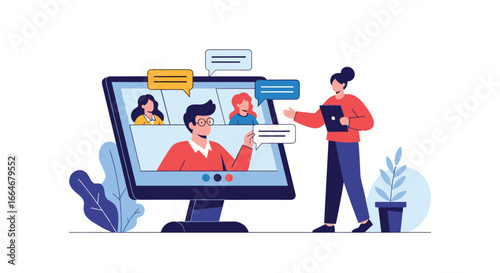 Digital collaboration platform facilitates team communication and project management across distances effectively