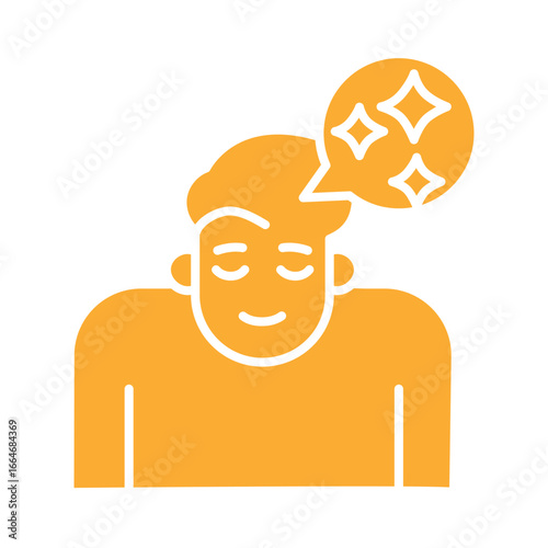 Nostalgia emotion color flat icon for digital and print projects.