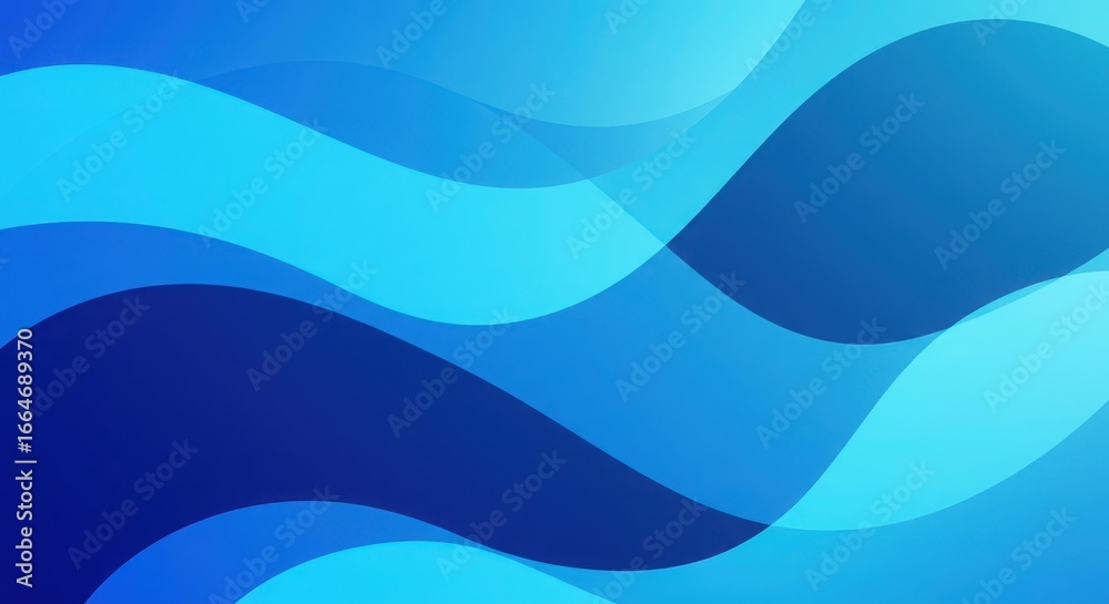 Fototapeta premium Abstract blue wave background with modern design, texture, pattern and color for wallpaper, banner, poster and cover