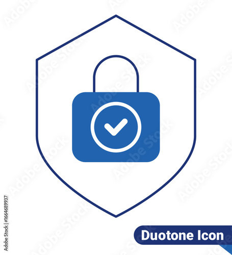 Cyber Attack Duotone Icon Vector for Cybersecurity and Network Protection	