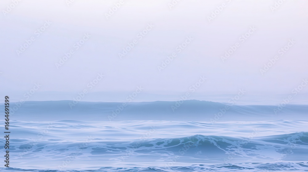 Fototapeta premium Misty Ocean Waves