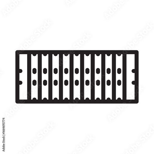 domino effect isolated on white